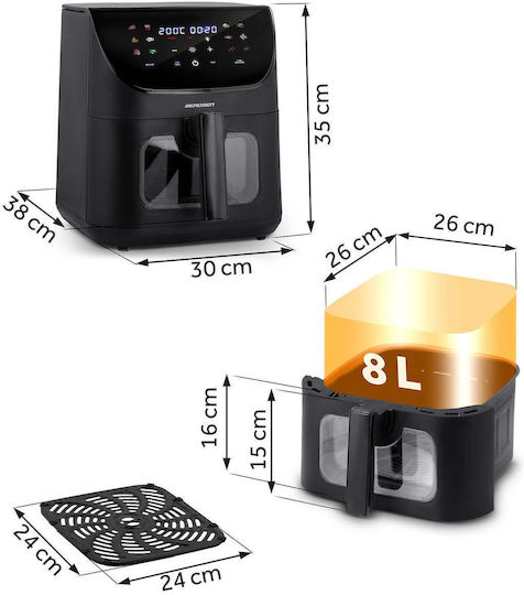 Berdsen Air Fryer 8l Black BD-660