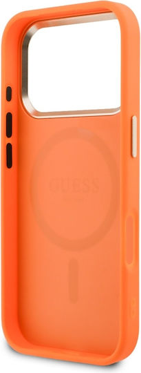 Guess Umschlag Rückseite Synthetisches Leder Orange (iPhone 17 Pro)