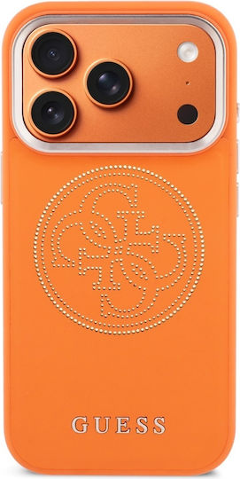 Guess Umschlag Rückseite Synthetisches Leder Orange (iPhone 17 Pro)