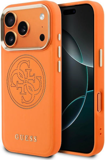 Guess Umschlag Rückseite Synthetisches Leder Orange (iPhone 17 Pro)