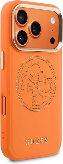 Guess Umschlag Rückseite Synthetisches Leder Orange (iPhone 17 Pro)