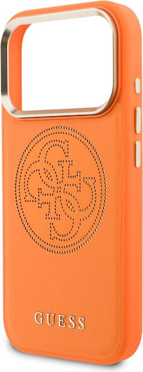 Guess Umschlag Rückseite Synthetisches Leder Orange (iPhone 17 Pro)