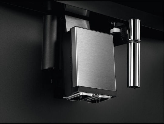 Electrolux Автоматична Еспресо Кафемашина Вградена 1350W Налягане 15bar за Капучино с Мелачка Сива EBC85X