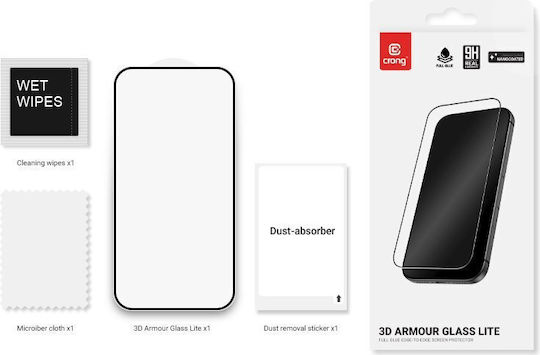 Crong 2.5D 0.33mm Full Glue Tempered Glass Black Compatible with Xiaomi 15