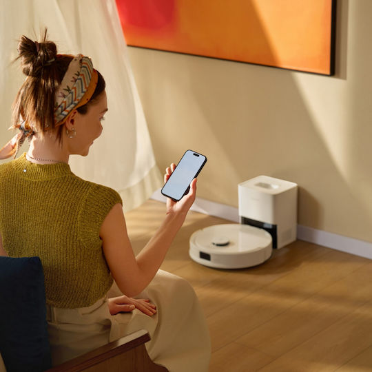 Roborock Q10 PF+ Прахосмукачка Робот с Лазерно Картографиране и Всмукателна Мощност 10000Pa Бяла