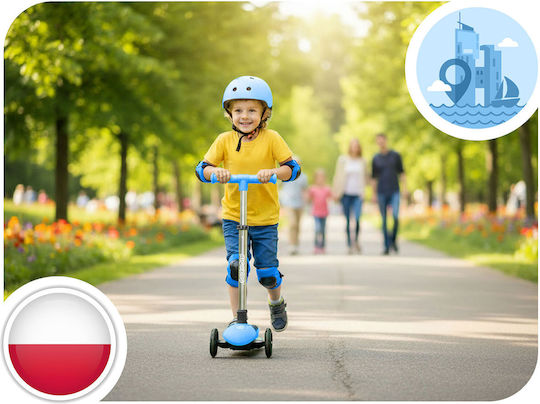 Ricokids Παιδικό Πατίνι Τρίτροχο Μπλε
