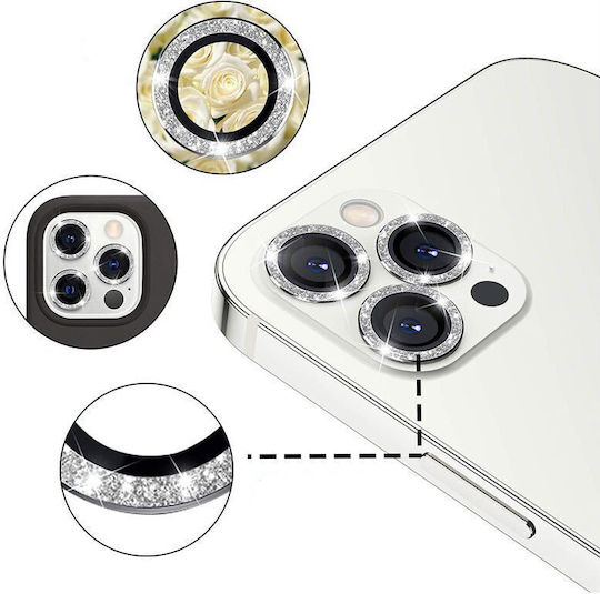 Camera Protection Tempered Glass Silver for the Apple iPhone 13 Pro, iPhone 13 Pro Max