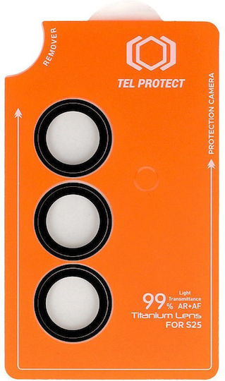 Tempered Glass Tel Protect Titanium Lens 99% Ar On Camera Samsung Galaxy S26 Plus Black Lens 3 Pcs