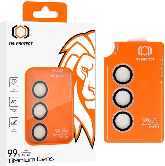Tempered Glass Tel Protect Titanium Lens 99% Ar On Camera Samsung Galaxy S26 Plus Transparent Lens 3 Pcs