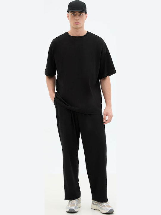 Herrenbluse Kurzarm Schwarz