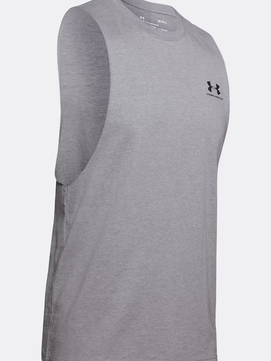 Ua Left Chest T-shirt Γκρι