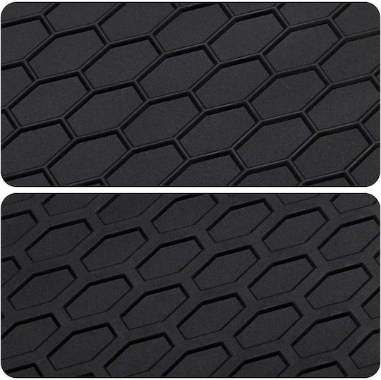 vidaXL Set Front and Back Car Mats 4 Pieces for Toyota Aygo 2022 Black