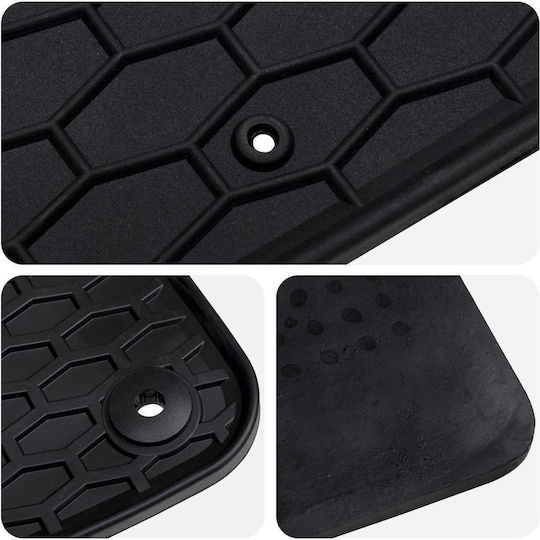 vidaXL Set of Front and Rear Mats 4pcs for Volkswagen Golf VIII MHEV 2020+ Black