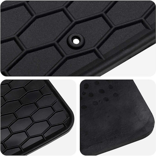 vidaXL Set of Front and Rear Mats 4pcs for Ford Mondeo 2014 Black
