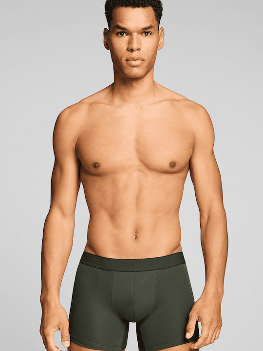 Herren Boxershorts Khaki 2er Pack