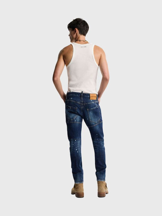 Ανδρικό Παντελόνι Τζιν με Slim Εφαρμογή Blue