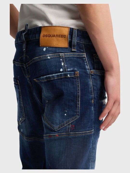 Ανδρικό Παντελόνι Τζιν με Slim Εφαρμογή Blue