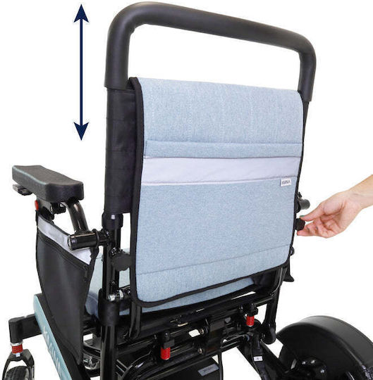 KMINA Ηλεκτροκίνητο Αναπηρικό Αμαξίδιο 63cm K10074 Γκρι