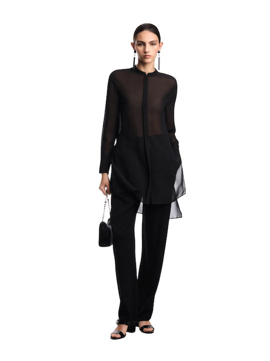 Long Sleeve Women's Shirt Black