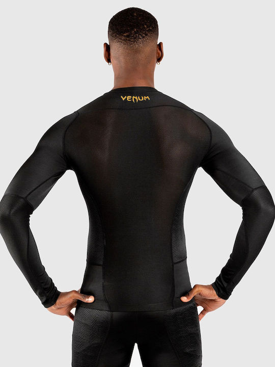 Venum G-fit Men's Long Sleeve Shirt VENUM-03726 for Jiu-Jitsu Black