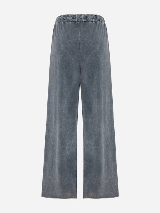 Women's Pantaloons with Rubber Band in Regular Fit Gray