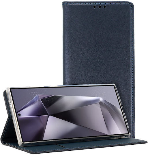 smart magneto Book Σιλικόνης / Δερμάτινο / Υφασμάτινο Navy Μπλε (Motorola Edge 40 Pro)