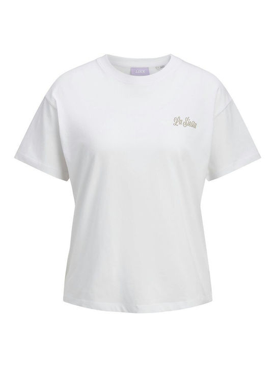 Women's T-shirt Gray-White-Blue