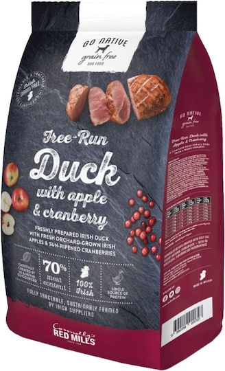Connoly's Red Mills Go Native Free Run 12kg Trockenfutter ohne Getreide & Gluten für erwachsene Hunde mit Ente