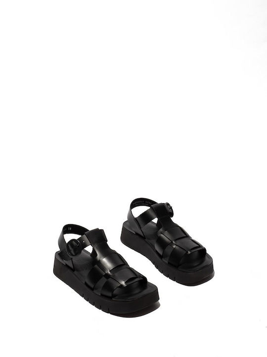 Sommer Damenplattformen Schwarze