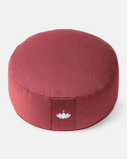 Lotuscrafts Meditation Pillow Lotus Bordeaux Dimensions 31 × 15 cm 1.6 kg