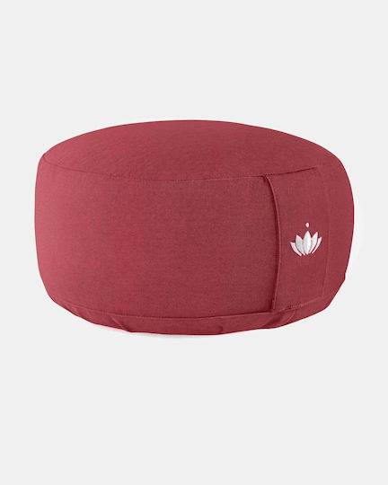Lotuscrafts Meditation Pillow Lotus Bordeaux Dimensions 31 × 15 cm 1.6 kg