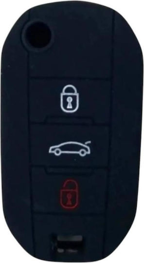 Silicone Key Case Peugeot Citroen Three Buttons
