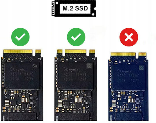 Zenwire Case for M.2 SATA III NVME Hard Drive with SATA Type-C Connection