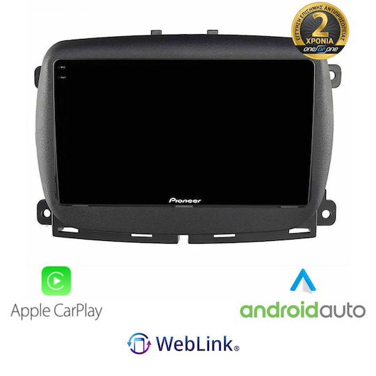Pioneer Car Audio System for Fiat 500L 2012 with Touch Screen 10" Bluetooth USB Wi-Fi GPS Apple CarPlay Android Auto