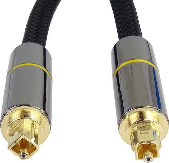 PremiumCord Optisches Kabel TOS männlich - TOS männlich Schwarz 1m