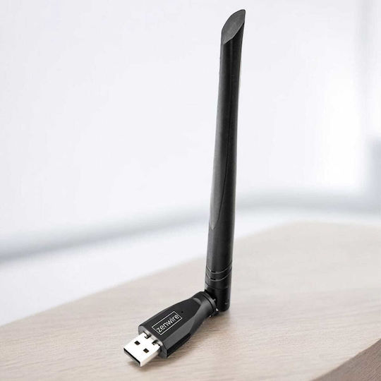 Zenwire USB Network Adapter with Wireless Wi-Fi Connection 650Mbps