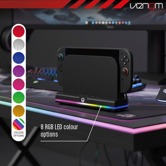 Venom LED Ladestation Für Switch 2 Schwarze