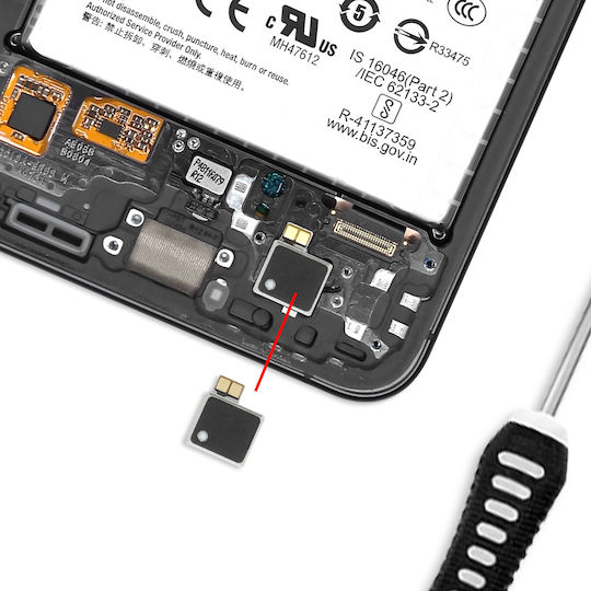 Clappio Interner Vibrator Ersatzteil Für Galaxy S24 FE Schwarz Silber