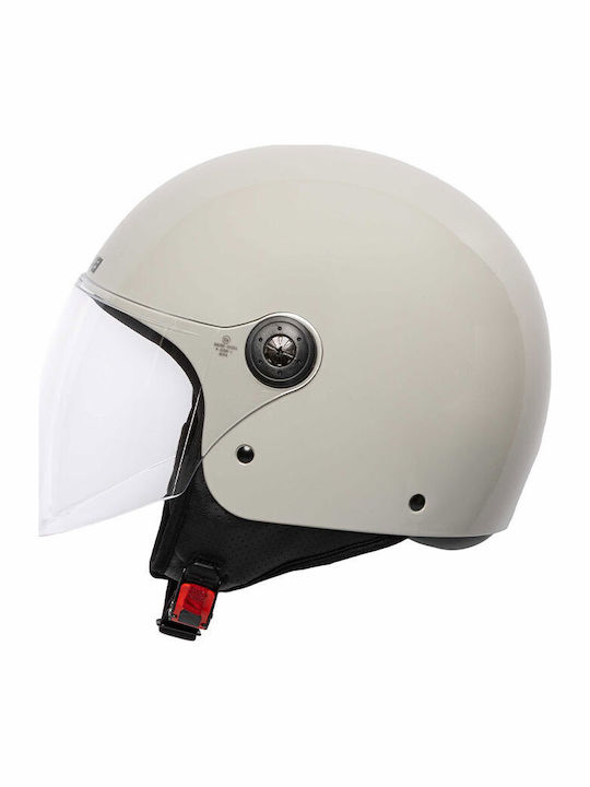 Nova Racing N229-V Pearl Grey Casca Moto Jet ECE 22.06 1050gr