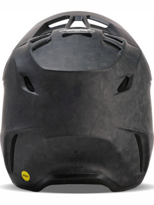 Fox V3 RS Carbon solid black Motorcycle Helmet Motocross DOT / ECE 22.06