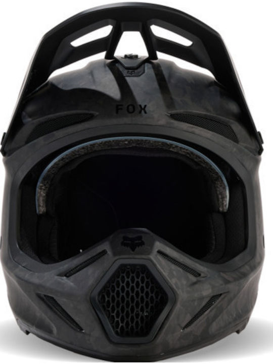 Fox V3 RS Carbon solid black Motorcycle Helmet Motocross DOT / ECE 22.06