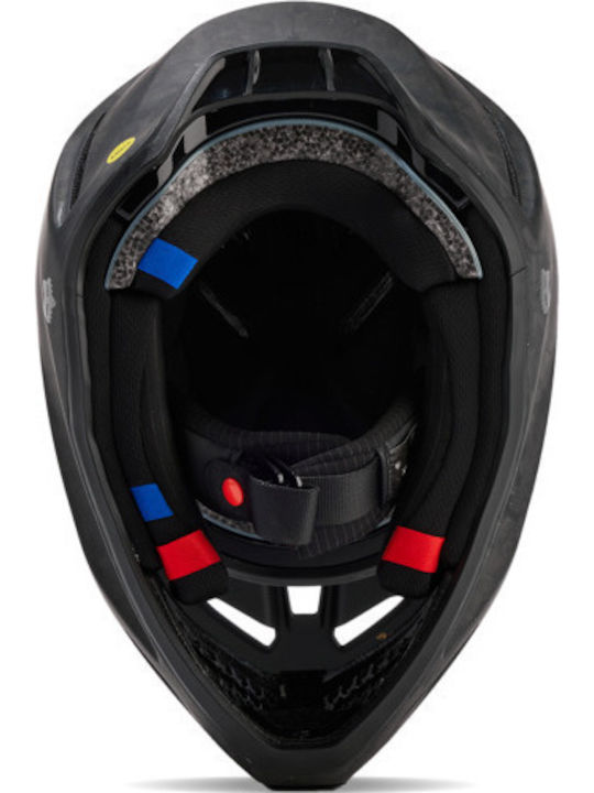 Fox V3 RS Carbon solid black Motorcycle Helmet Motocross DOT / ECE 22.06