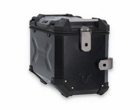 SW-Motech Trax Adv Geantă Laterală Moto Stângă Din Aluminiu Geantă Laterală Din Aluminiu Stângă Argintiu 45lt În Culoare Neagră