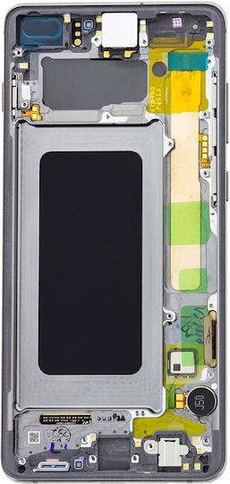 Samsung G975f Galaxy S10 Plus Frontcover + Lcd + Touch + Baterie Negru Original Pachet de Service