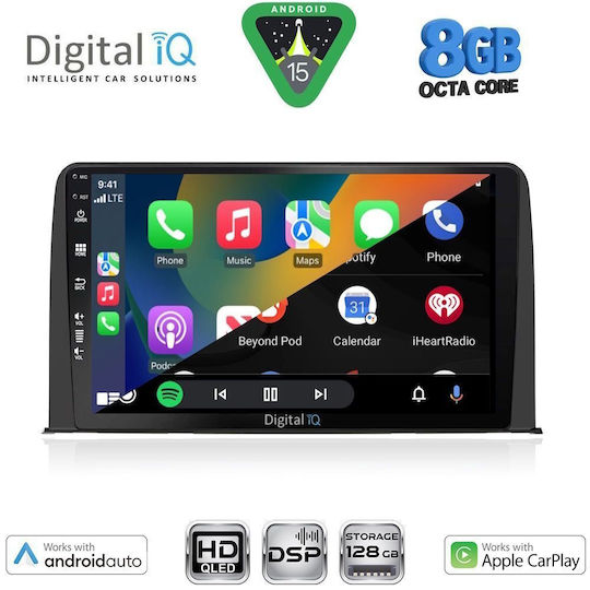 Digital IQ Ηχοσύστημα Αυτοκινήτου για Honda CR-V 2017-2023 (Bluetooth/USB/WiFi/GPS/Apple-Carplay/Android-Auto) με Οθόνη Αφής 10"
