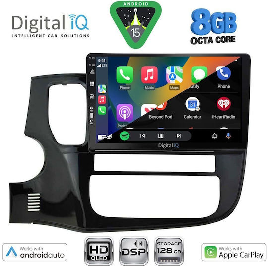 Digital IQ Ηχοσύστημα Αυτοκινήτου για Mitsubishi Outlander 2013-2020 (Bluetooth/USB/WiFi/GPS/Apple-Carplay/Android-Auto) με Οθόνη Αφής 10"