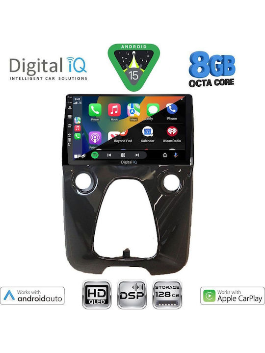 Digital IQ Auto-Audiosysteme für Toyota Aygo 2014-2022 mit A/C (Bluetooth/USB/WiFi/GPS/Apple CarPlay/Android Auto) mit 10 Zoll Touchscreen