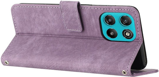 Портмоне С Райе Лилаво (Motorola Moto G57 Power 5G, G67 Power 5G)
