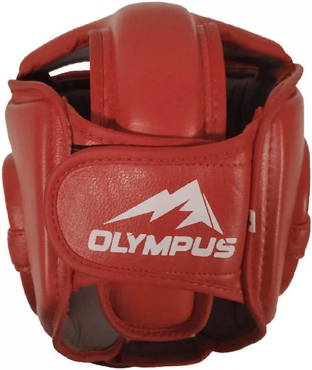 Olympus Sport Boxhelme Erwachsene Offenes Gesicht Leder Rote