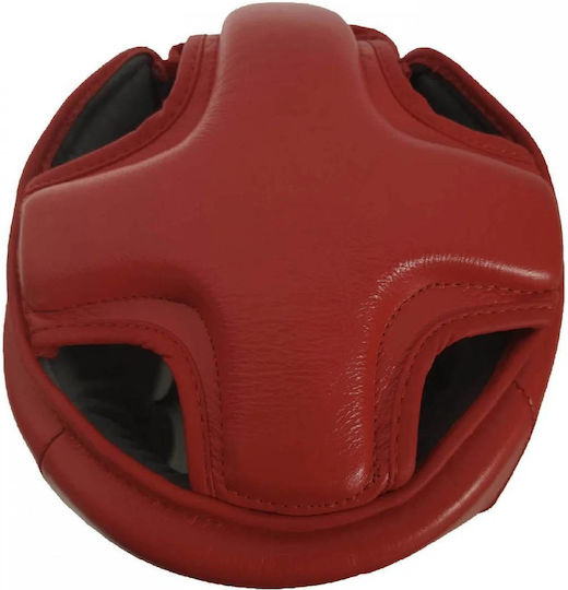 Olympus Sport Boxhelme Erwachsene Offenes Gesicht Leder Rote